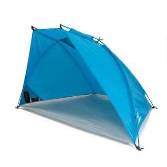 Lichte strandmuschel strandtent met UV 80 zonbescherming, compact voor reizen