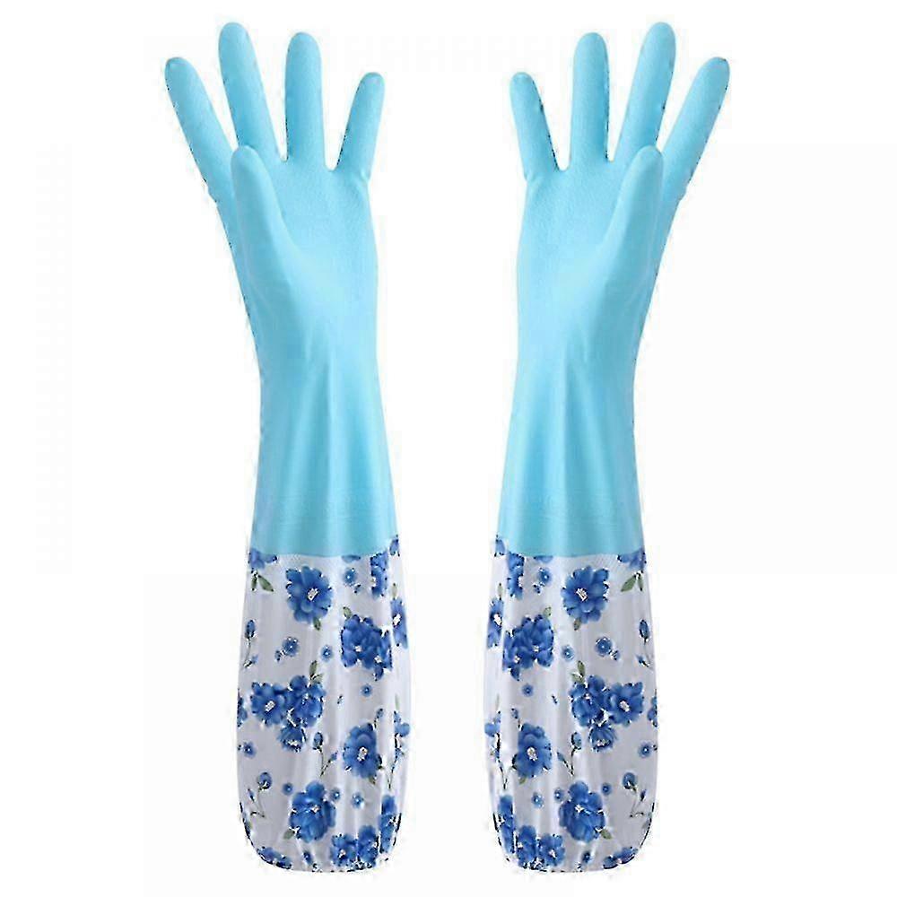 Flexible Long Cuff Dishwashing Gloves