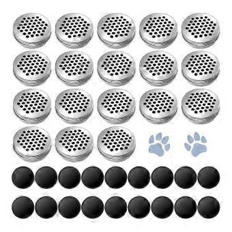 18 Pack Dog Scent Work Training Tins Kit, Metal Nose Work Containers with Magnetic Dots, Silver and Black