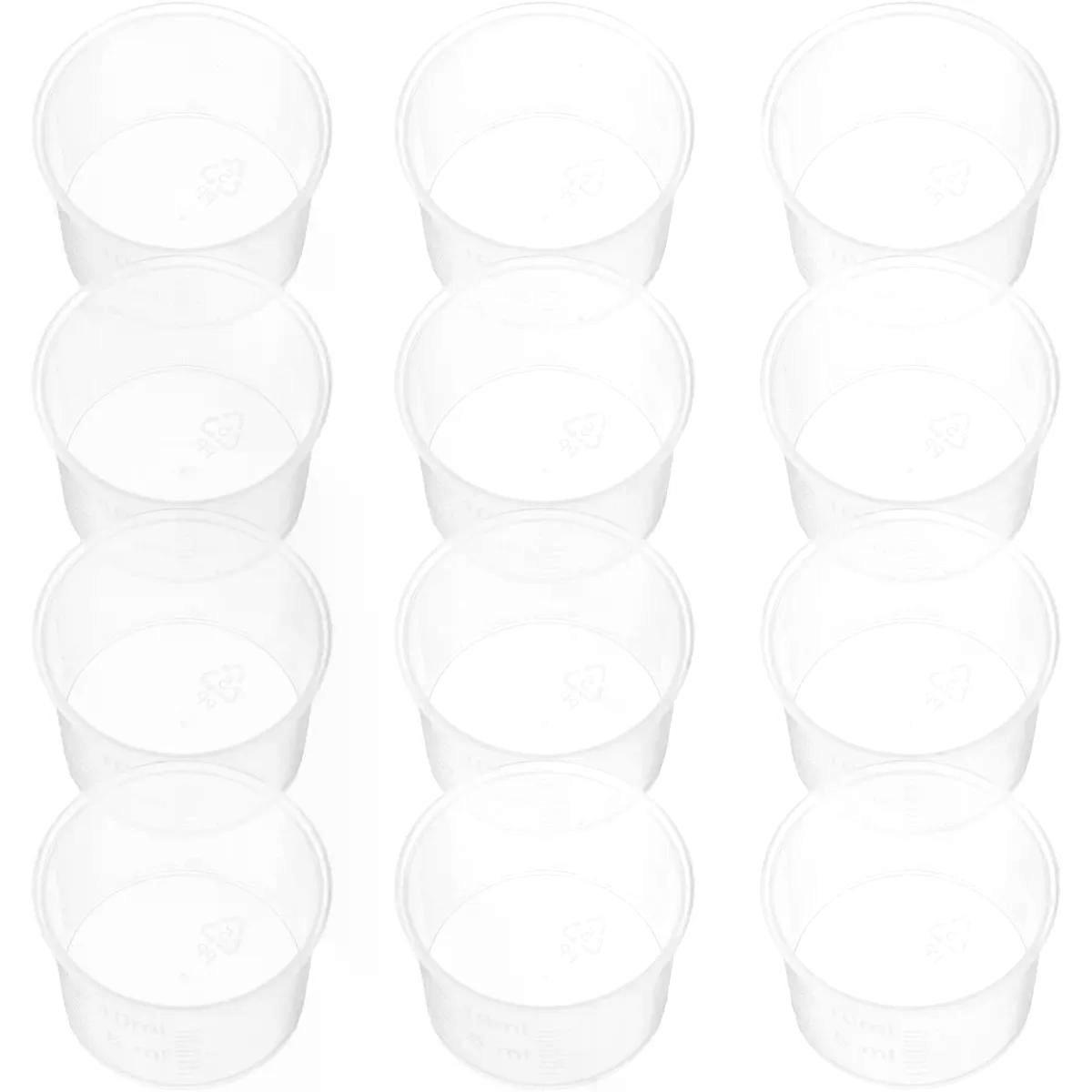 50pcs Plastic Measuring Cups 10ml for Precise Liquid Measurement