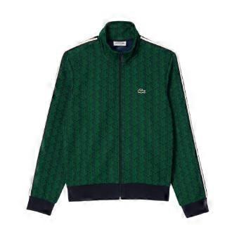 Lacoste Mens Paris All-Over Print Full Zip Tracksuit Top