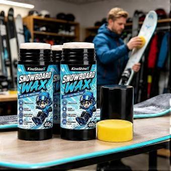 Water Resistant Snowboard Wax Stick - Minimize Slide Resistance, Portable Solid Ski Wax for Quick Field Touch-Up 
