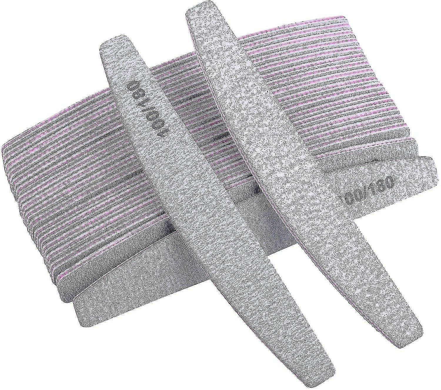 25 Pieces 100/180 Grits Nail Files And Buffers Professional Double Sided Emery Boards Manicure Tool For Acrylic Nails