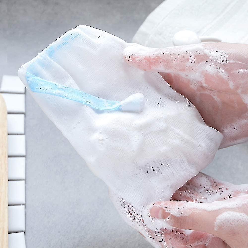 20 Pack Handmade Soap Bubble Mesh Bags,exfoliating Mesh Soap Bag,double Layer Foam Net Soap Saver Pouch (assorred Colors)