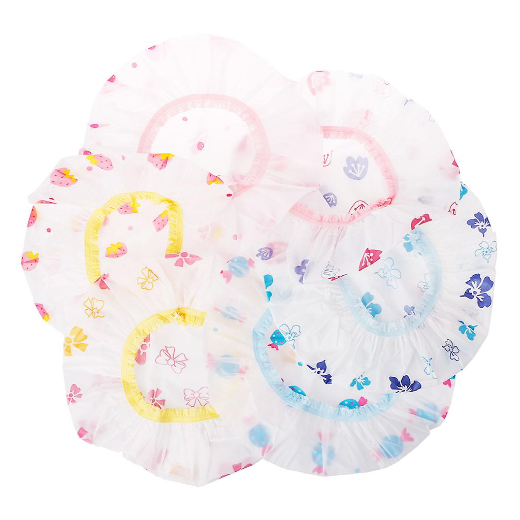 Elastic Bathing Cap  Adjustable Beauty Salon Spa Showering Hat Supplies