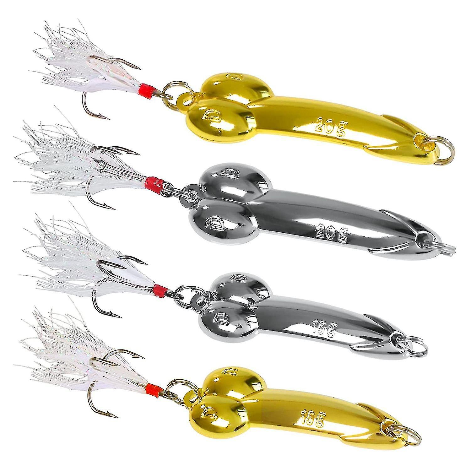 4pcs Special Shaped Lures Metal Sequin Lures Unique Gift For Men