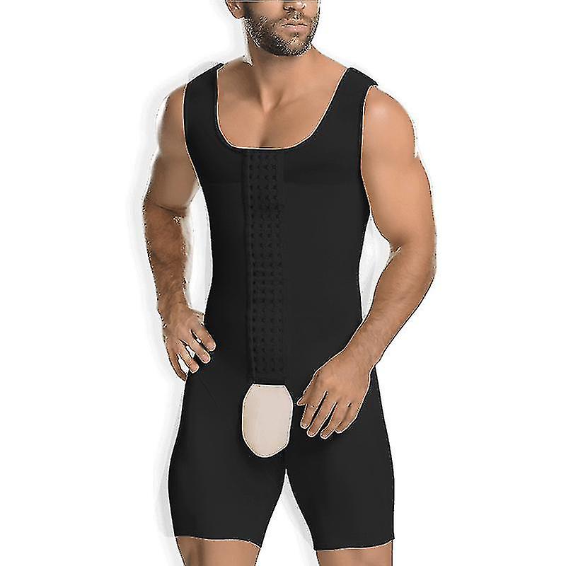 Homme Shapewear Full Body Shaper Compression Slimming Tummy Control Bodysuit1pcs-noir