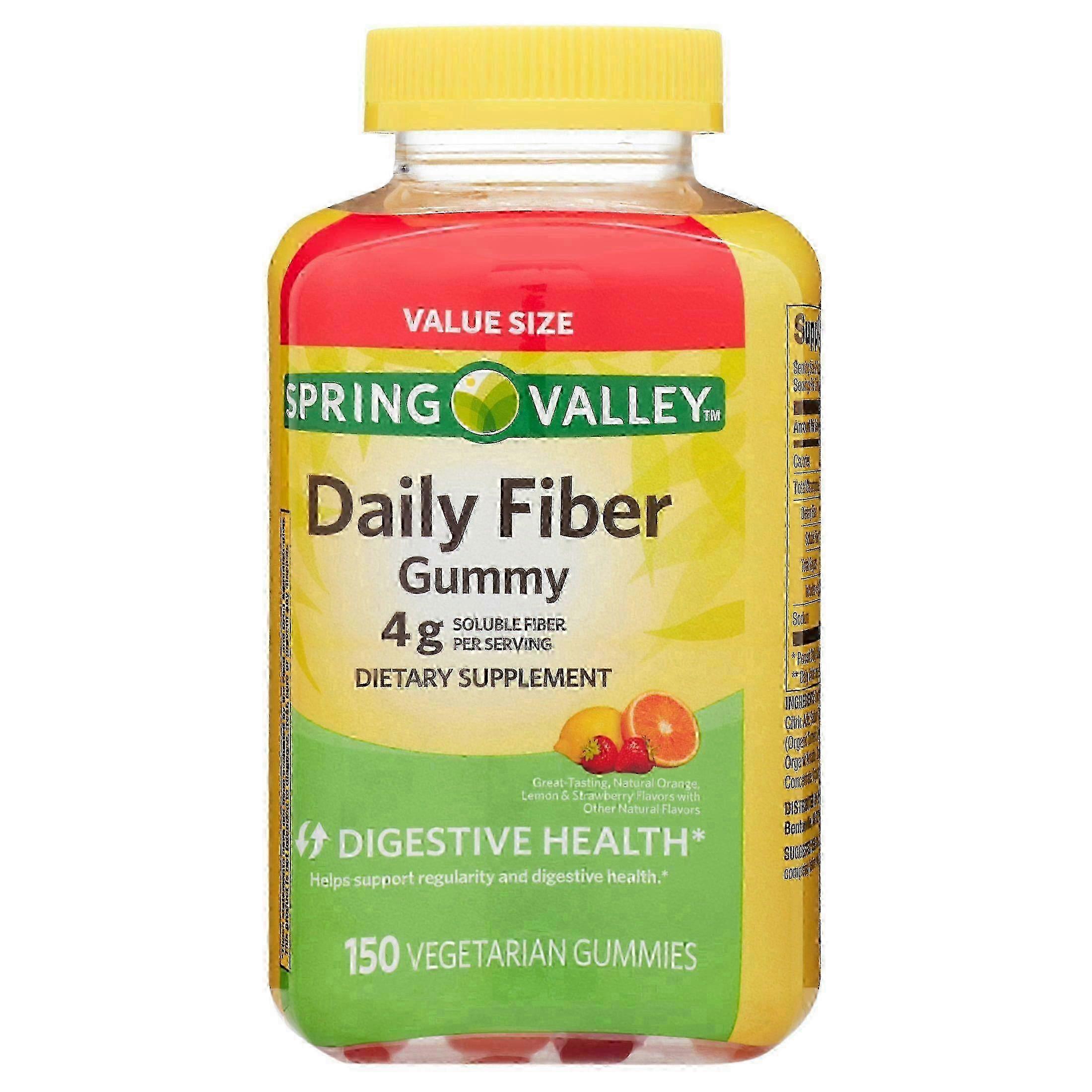 Spring Valley Vegetarian Fiber, Gummies, 150 Ea