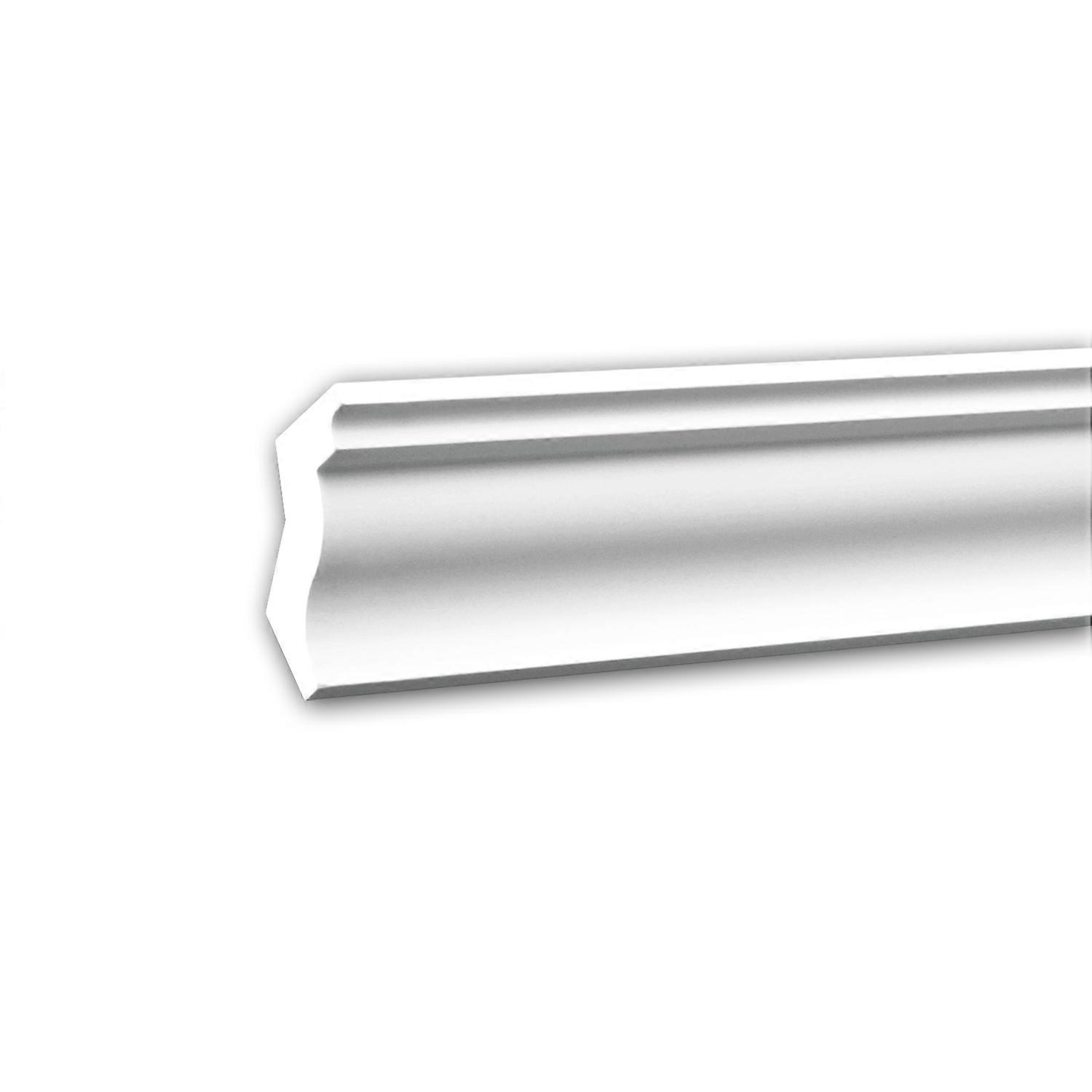 e-Delux GmbH 1 x Corniche 150150 Profhome blanc Mousse de polyuréthane rigide prétraité léger, solide, indéformable