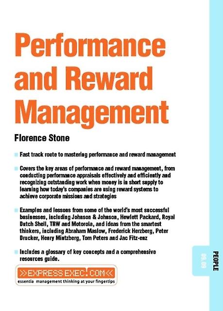Performance And Reward Management by Florence Stone Paperback Book