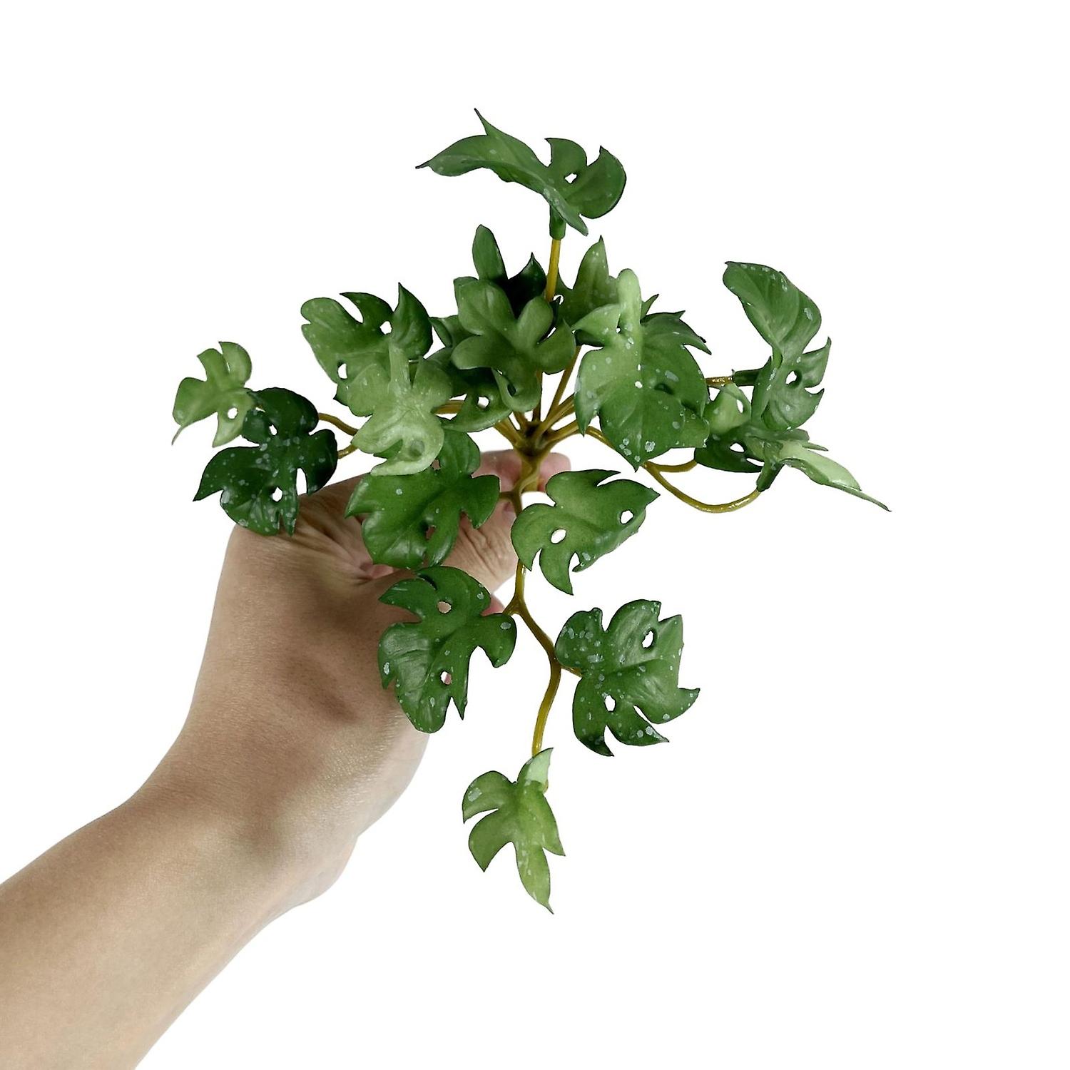  Πράσινο φυτό παχύφυτα χέρια αίσθηση edΣτολίδιCoriander φύλλα τεχνητό φύλλο διακόσμηση σπιτιού