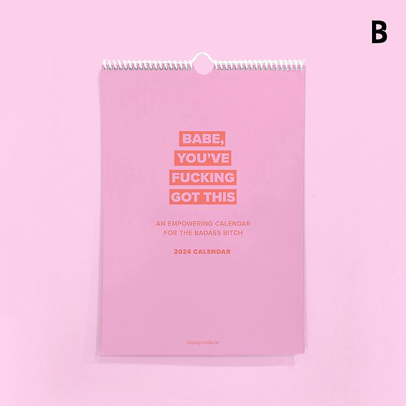 Adulting Is Hard 2024 Calendar 12 Month Inspirational Wall Calendar With Daily Grid Note Pads Flipping Monthly Wall Calendar