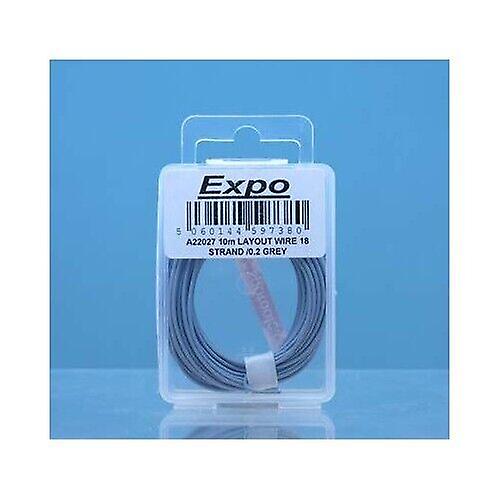 Expotools A22027 10 METRE ROLL OF Grey 18/0.1mm CABLE Suitable for several scales Tool Scale model