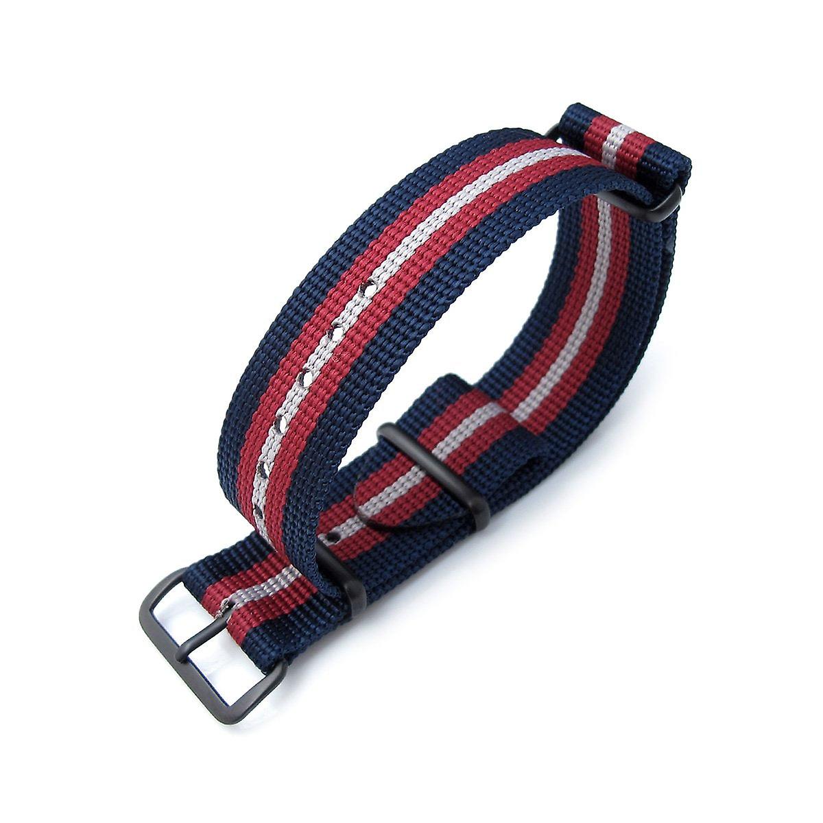 Strapcode n.a.t.o orologio cinghia miltat 20mm, 21mm o 22mm g10 nato bullet  tail cinturino, nylon balistico, pvd - strisce blu, rosse e grigie | Fruugo  CH