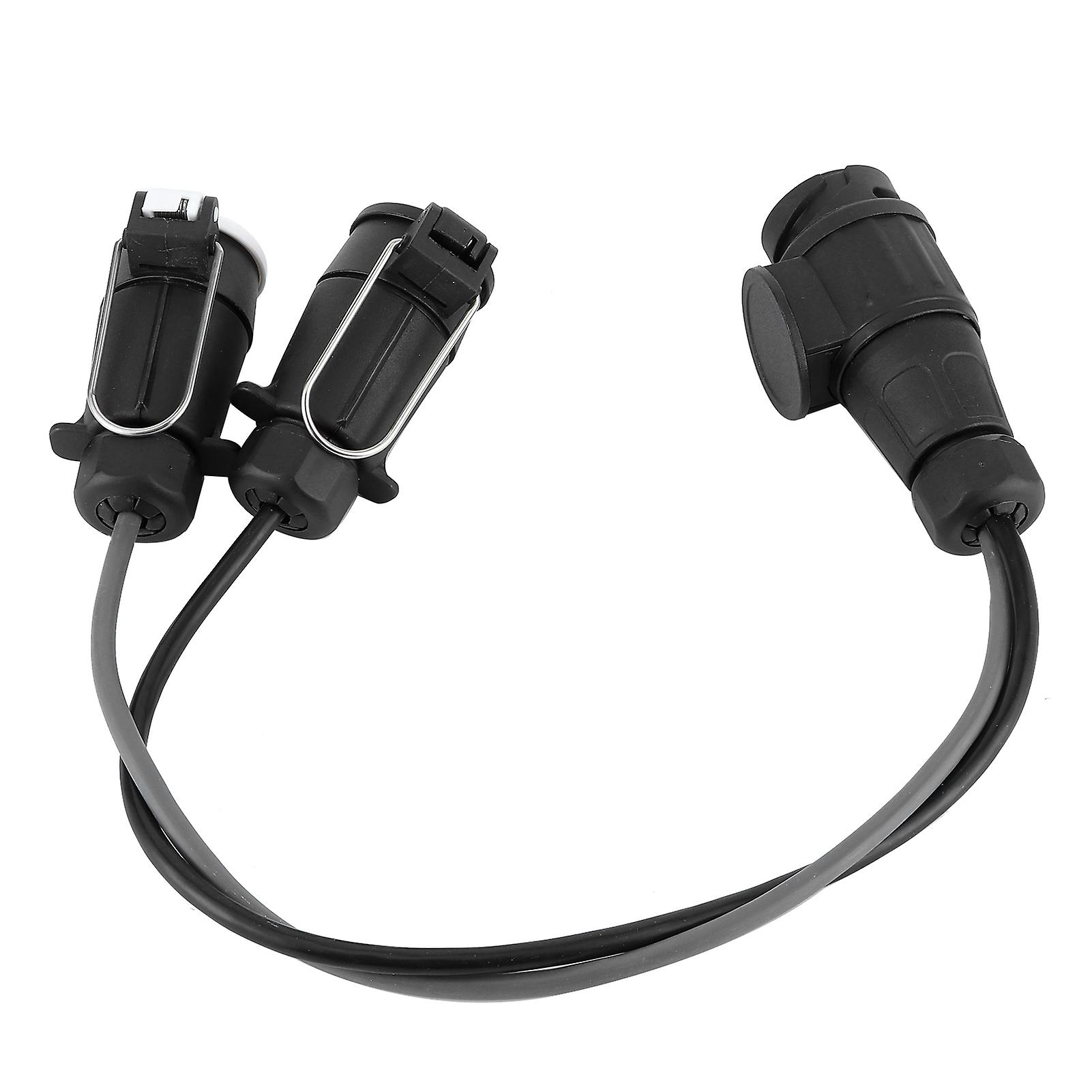 13 to 7 Pin Trailer Connector Adaptor Lead Caravan Socket Plug