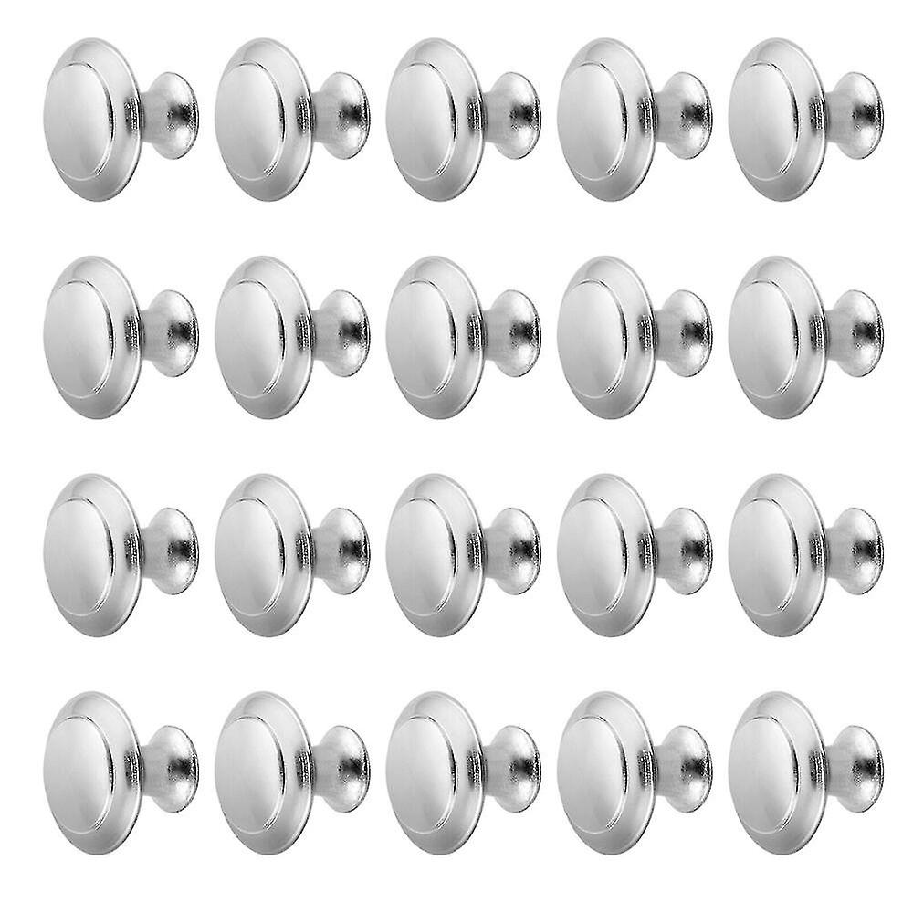 20pcs Large Door Knobs Cabinet Handles Cupboard Drawer Kitchen Stainless Steel
