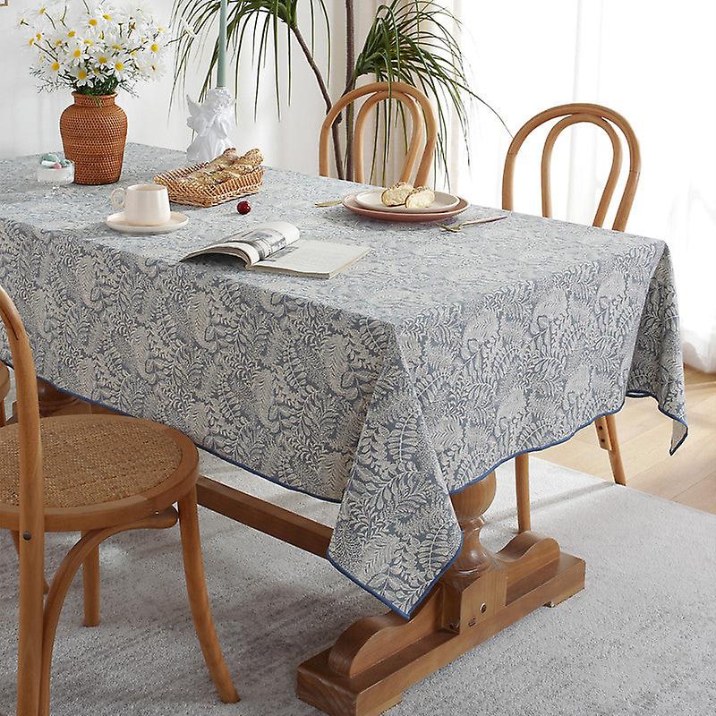 Rectangular Dining Table American Rustic Style Tablecloth Polyester Water And Oil Resistant Printed Tablecloth Tablecloth