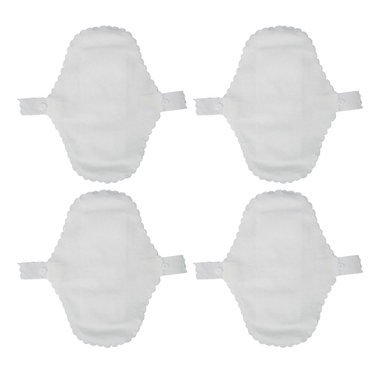 Lot de 4 serviettes hygiéniques lavables, anti-fuites, respirantes, à forte absorption, réutilisables, universelles, pour femmes