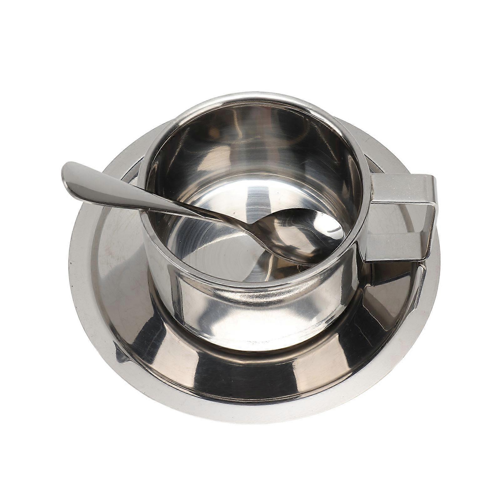 Stainless Steel Coffee Cup Set 200ml Double Walled Rustproof