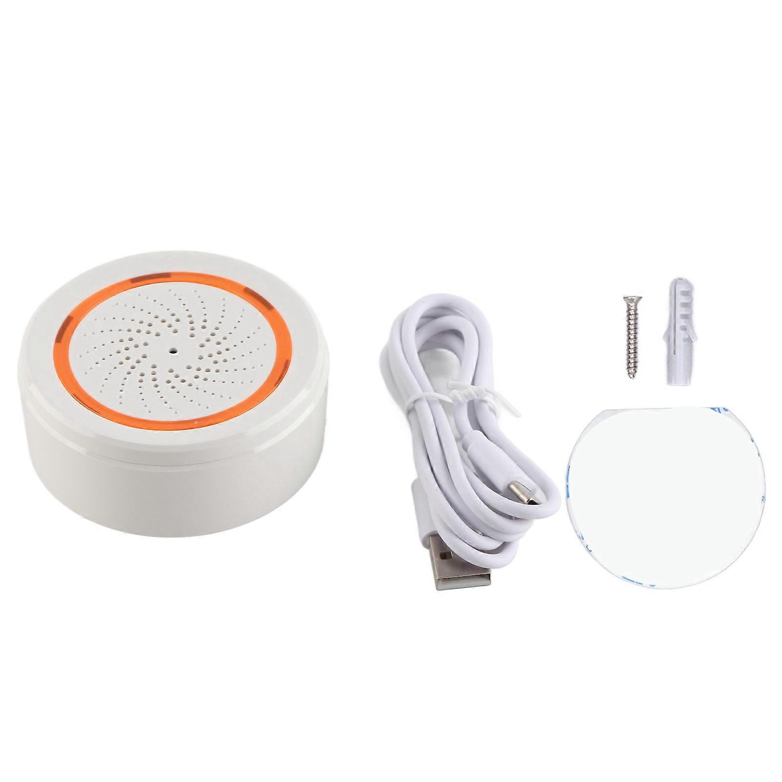 Smart Wireless Siren Alarm with APP Control, Sound & Light Alerts, and Easy Setup