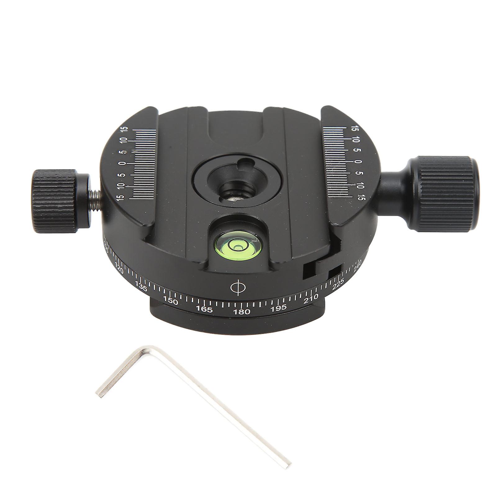 Camera Quick Release Plate, Camera Adapter, 360 Degree Panoramic Rotation for Camera Tripod Head QJ08
