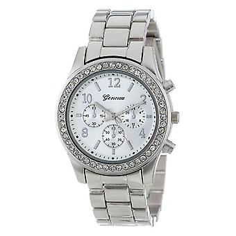 Women Alloy Diamond Stainless Steel Belt Watch