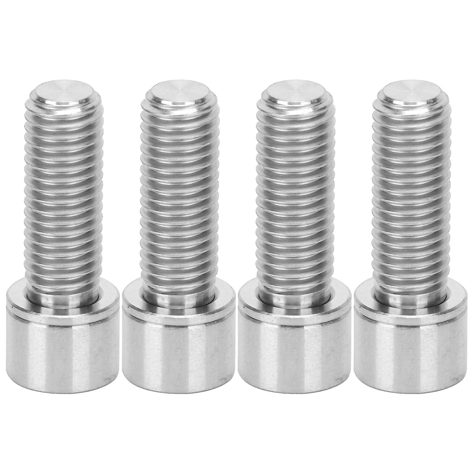 4Pcs Bike Titanium Alloy Bolts Screw Bicycle Titanium Alloy Stem Inner Hex Screws M7x20mmTitanium Color