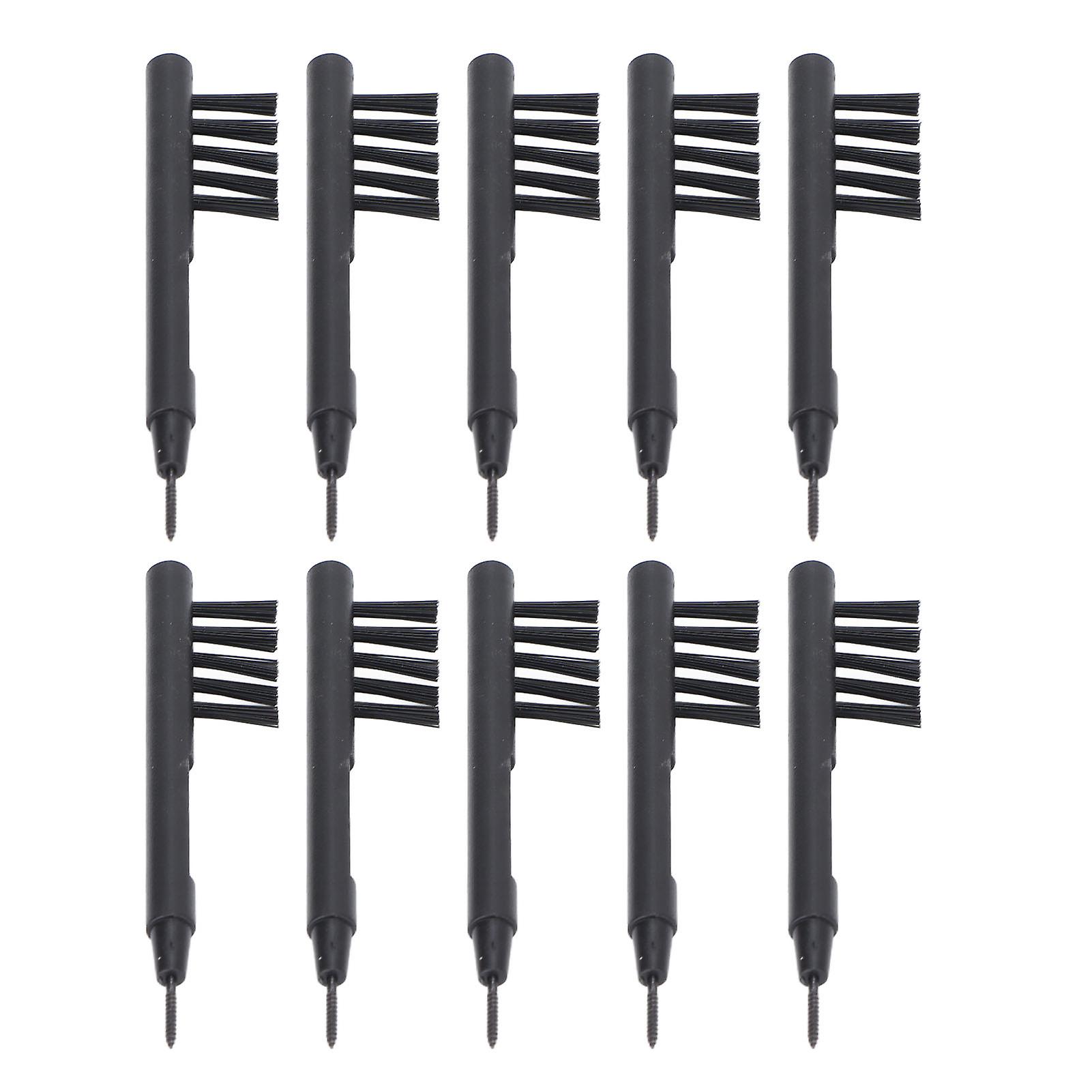 10Pcs/Set Hearing Aid Amplifier Cleaning Brushes with Magnet Earplug Wax Loop Debris Cleaner for Earbuds Headphones
