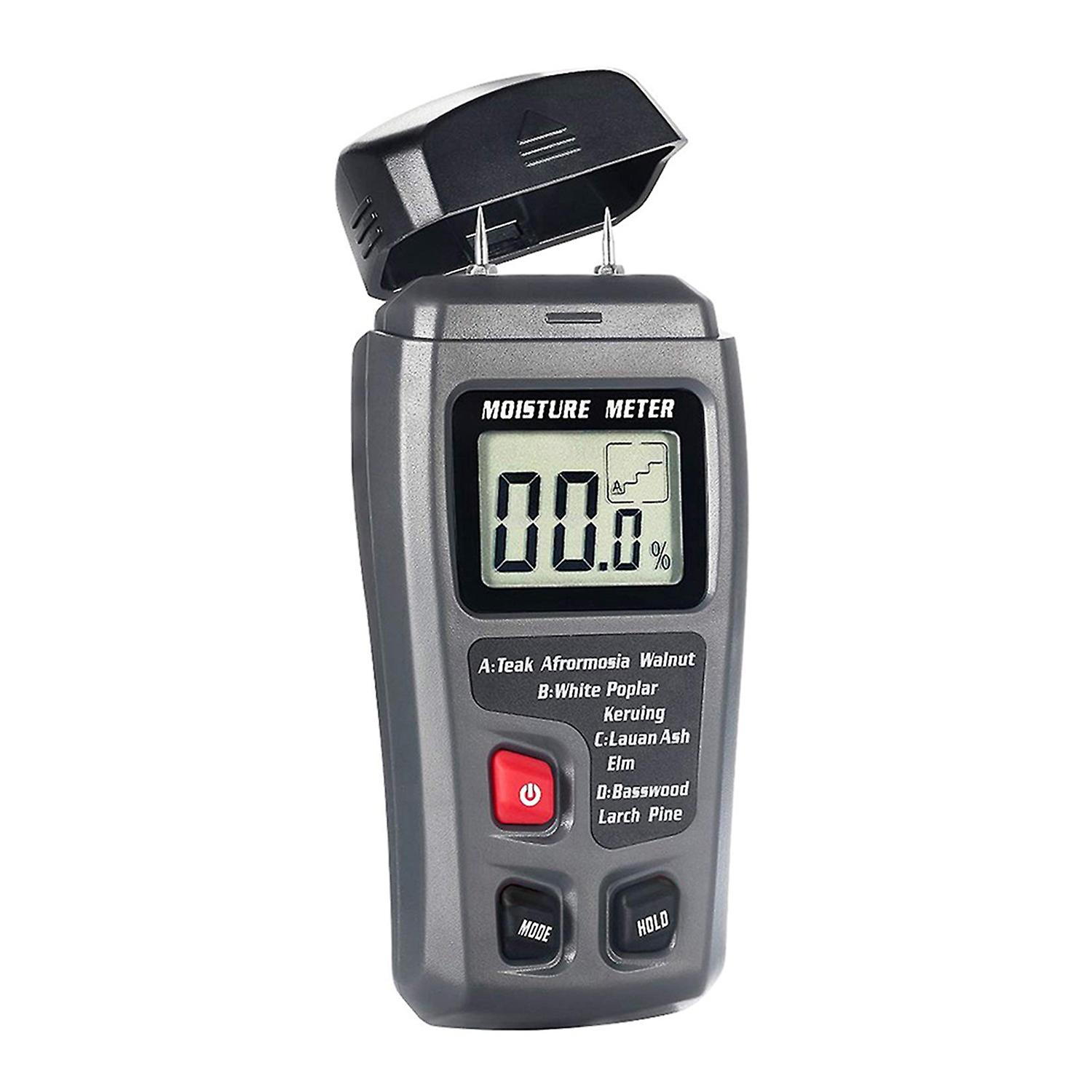 fornnerg Handheld Large LCD Display Wood Timber Moisture Humidity Meter Tester Detector