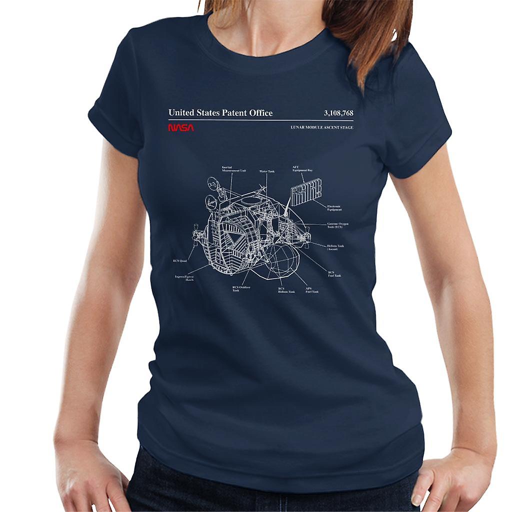 NASA Lunar Module Ascent Stage Blueprint Women's T-Shirt