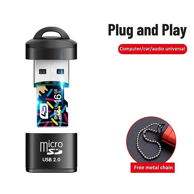 Mini High Speed USB 2.0 Micro SD Card Reader Memory Card Adapter for Computer Laptop Notebooks Keychain Phone Accessories~21043