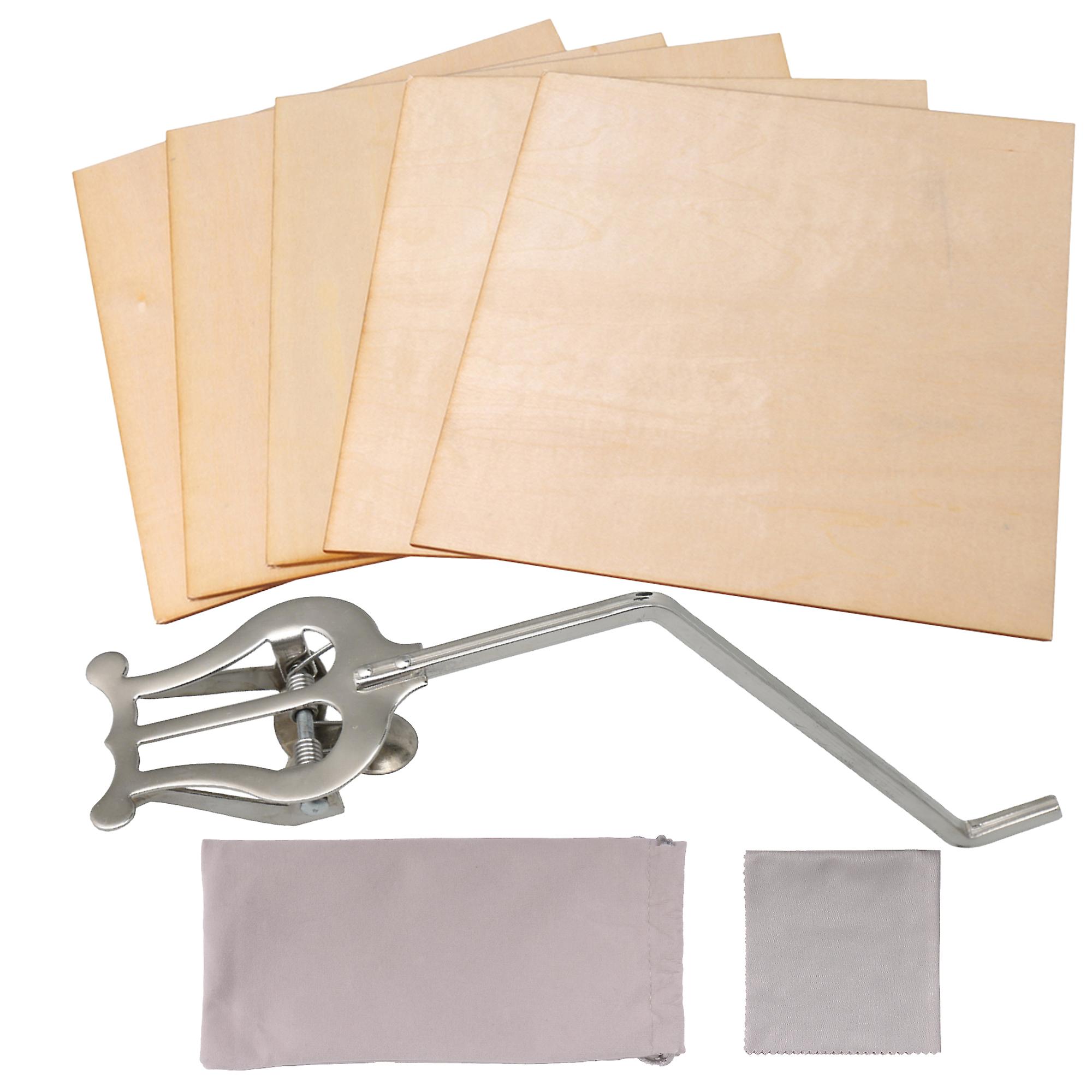 6 Pcs Saxophone Lyre Music Stand 0.16x0.16inch Silver and Cork Sheet