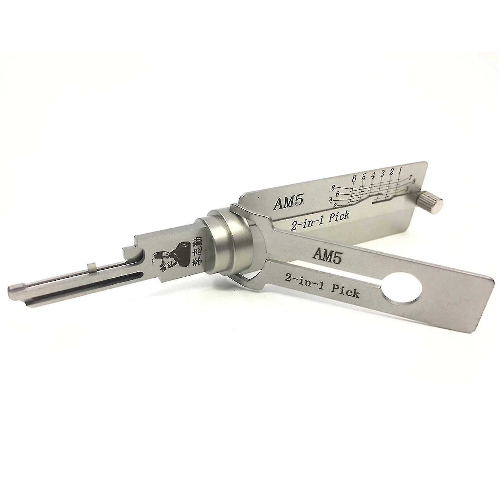 Lishi 2 in 1 tool LW4 LW5 TE2 S123 KW1 KW5 SC4 SC1 SS001 SS002 R52 M1/ MS2,100% New xi