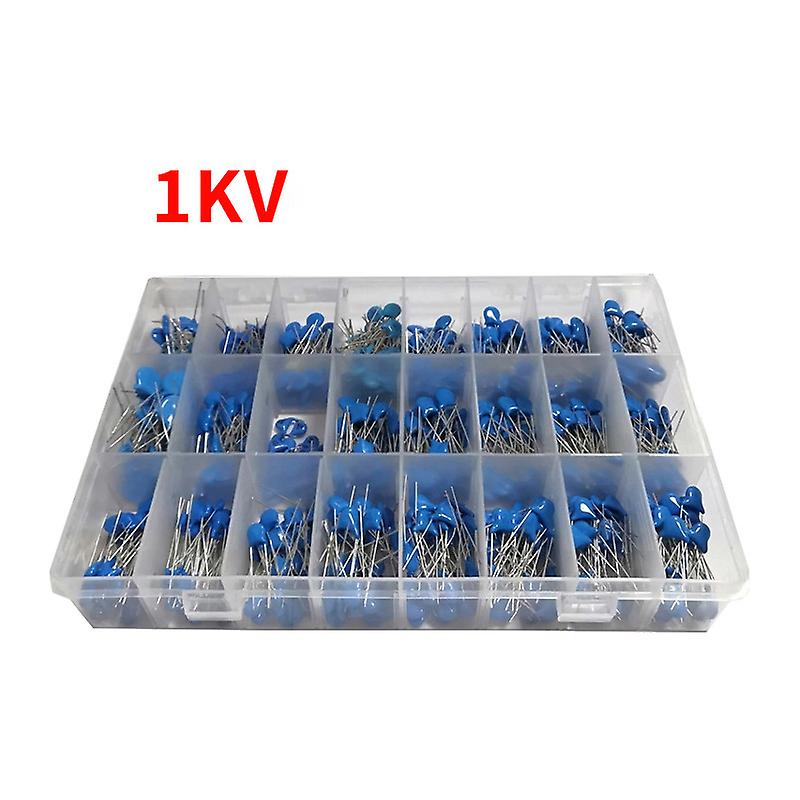 1KV 2KV 3KV 24 Value High Voltage Ceramic Capacitor Assortment Box Kit