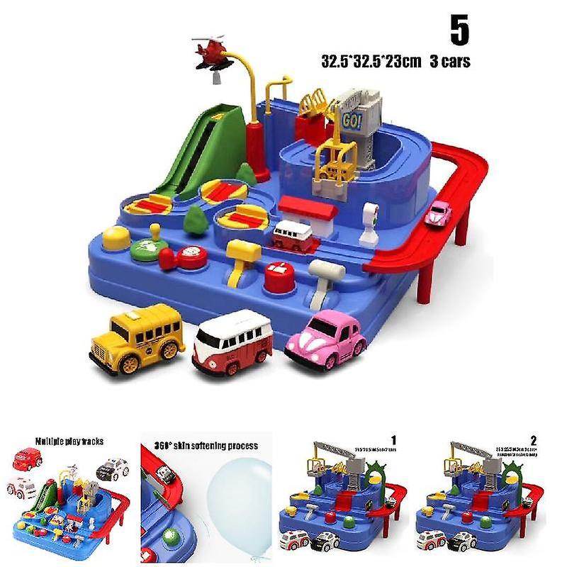 Car Adventure Game Manipulative Rescues Squad Adventure Rail Car Model Racing Educational Toys