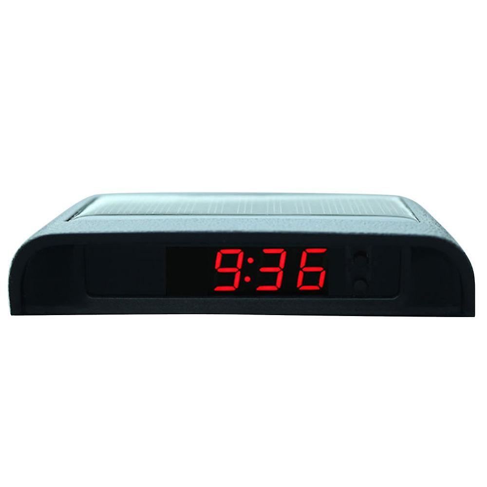 Portable Solar Car Digital Lcd & Display Auto Dashboard Clocks Backlight Electronic Screen Temperature Clock