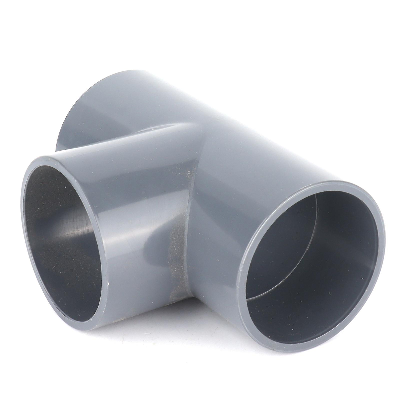 G1‑1/2 Tee PVC Fitting 3 Way Pipe Connector Adapter for Garden Greenhouse Water Supply Pipe Fittings