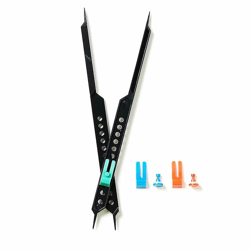 Botao 9.96 Inches Proportional Scale Divider Drawing Tool For Artists Adjustable Plastic1pcs-black