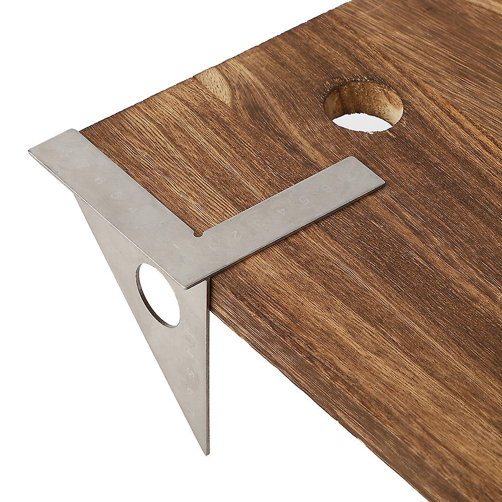 Square Layout Triangular Ruler Stainless Steel 90° 45° Woodworking Measuring Tool