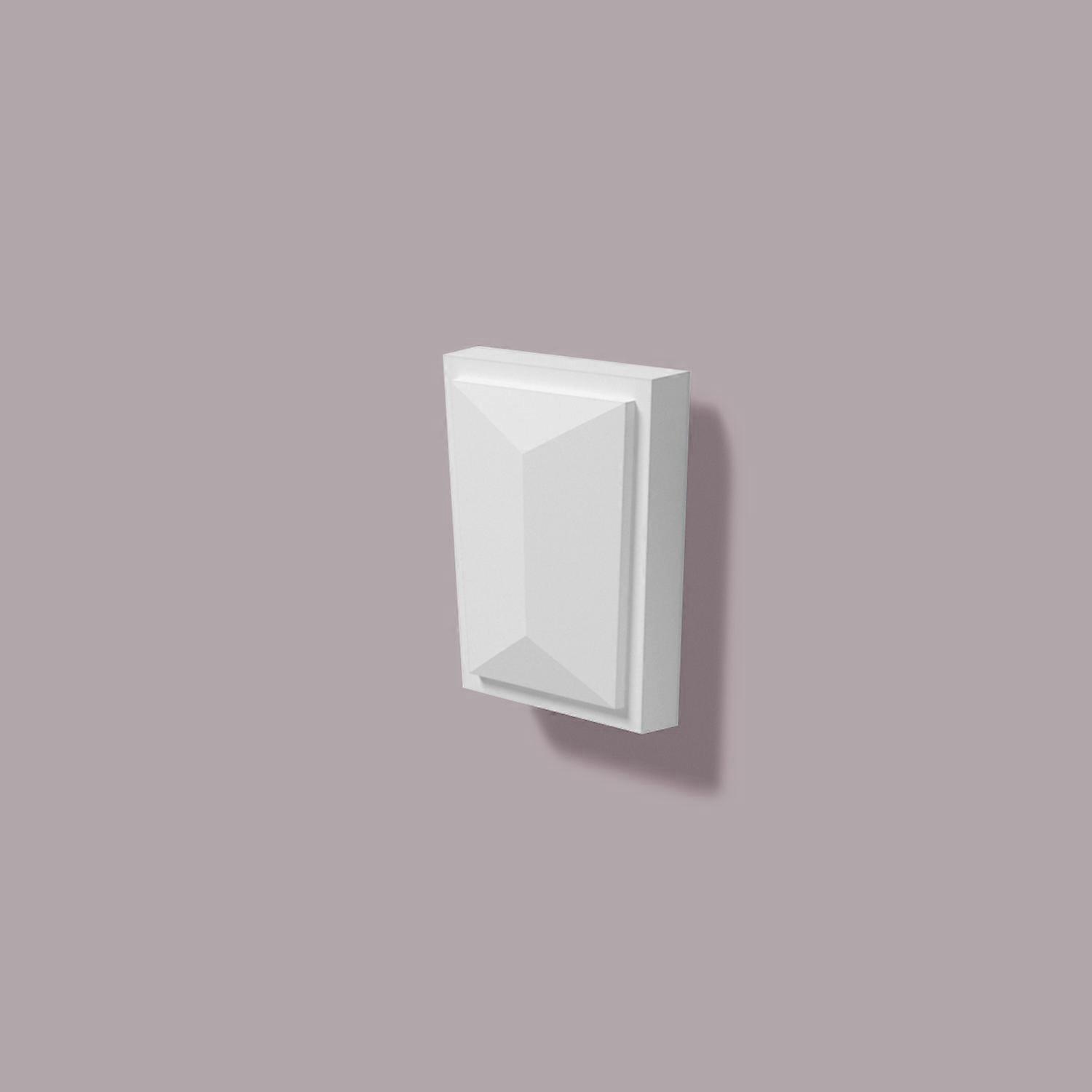 NMC 1 x Keystone SA1 DOMOSTYL 29 cm x 24 cm x 6.5 cm white polyurethane hard foam pre-primed light, robust, extremely dimensionally accurate
