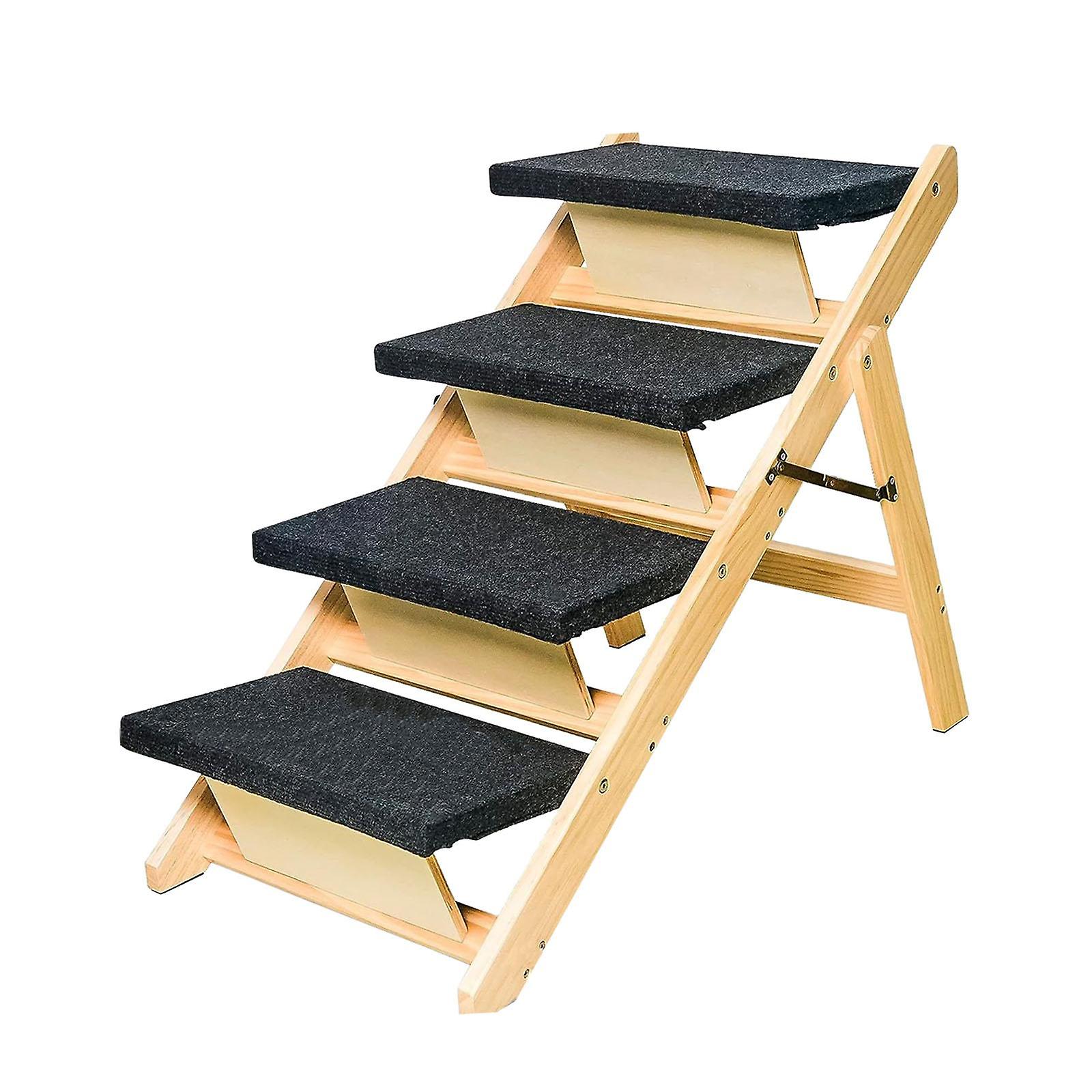 Folding Pet Steps Cat Ladder Nonslip Couch Kitten Valp Sofa Dog Trapper Ramp