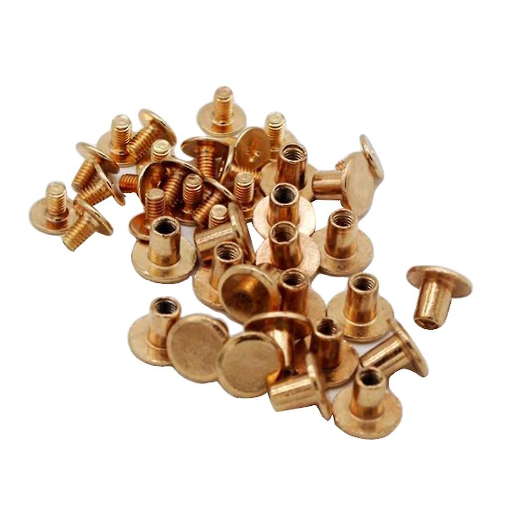 6mm Binding Screws Posts Chicago screws Interscrew Scrapbooking Rose Gold