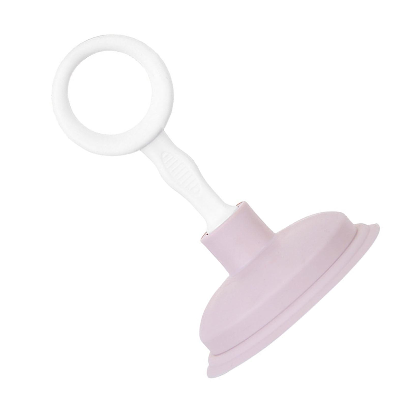 Sink Plunger Strong Suction Force Quick Pipe Dredging Cleaning Suction Cup for Kitchen Bathroom Pink