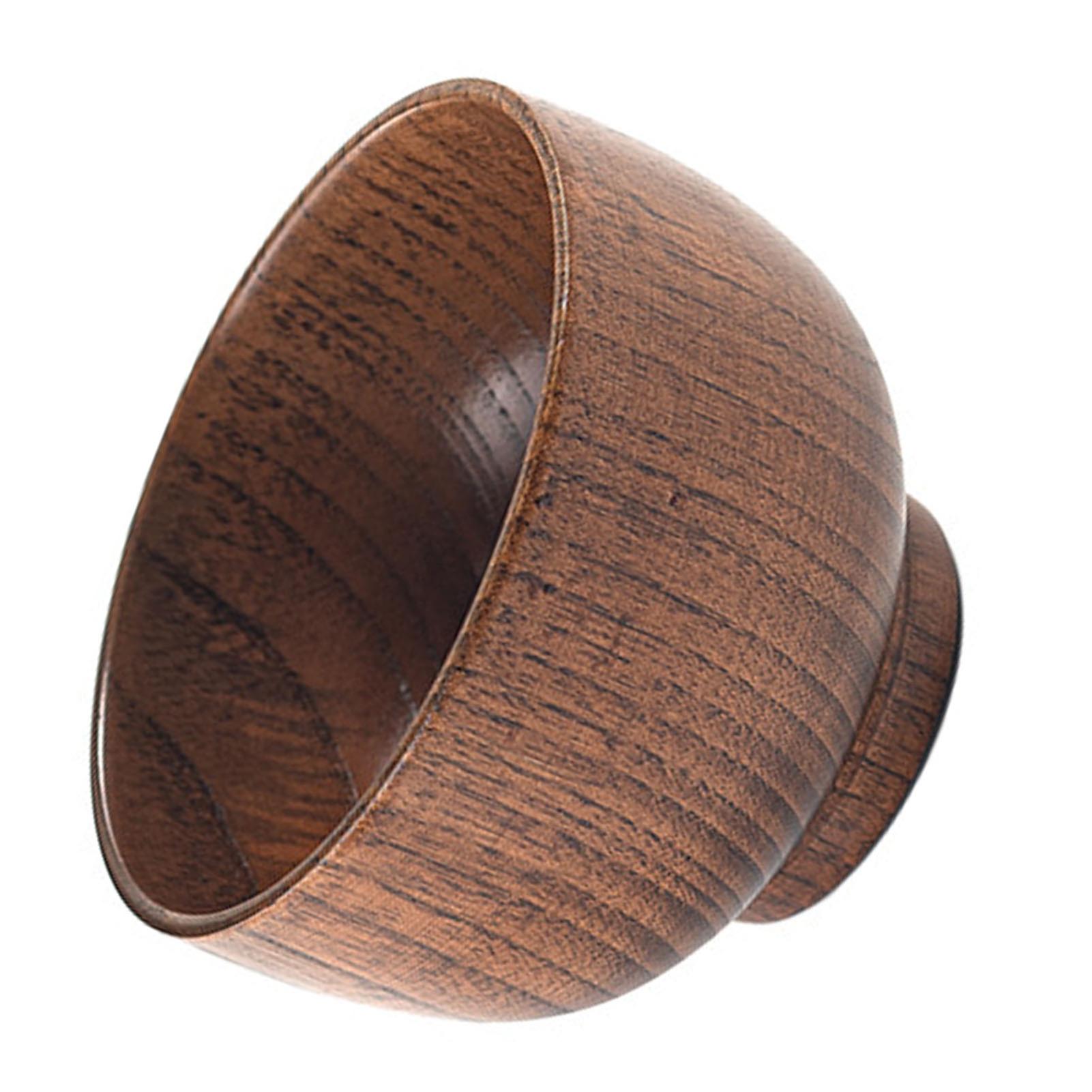 Sour Jujube Wood Soup Rice Bowl 11x6.5cm Japanese Style Large