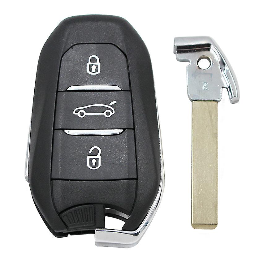 Zentrales Verriegeln Peugeot 3-Tasten Fernklappschlüssel – Getestet Für 508, 5008, 3008, 308 Etc. | Gebraucht, Funktioniert 3-Tasten Schlüsselanhänger Peugeot