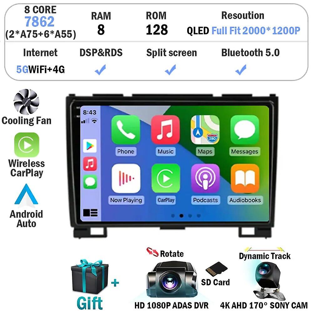 Android 13 Car Radio For Haval Hover Great Wall H3 H5 2011-2016 Multimedia Video Player Navigation Gps Wifi Carplay Head Unit