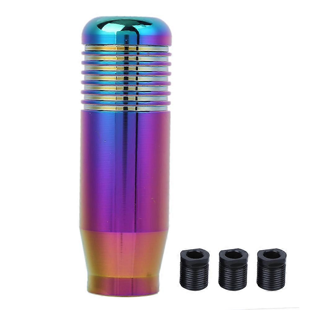 Manual Gear Knob Aluminum Alloy Universal Colorful Shift Knobs Head With Adapter