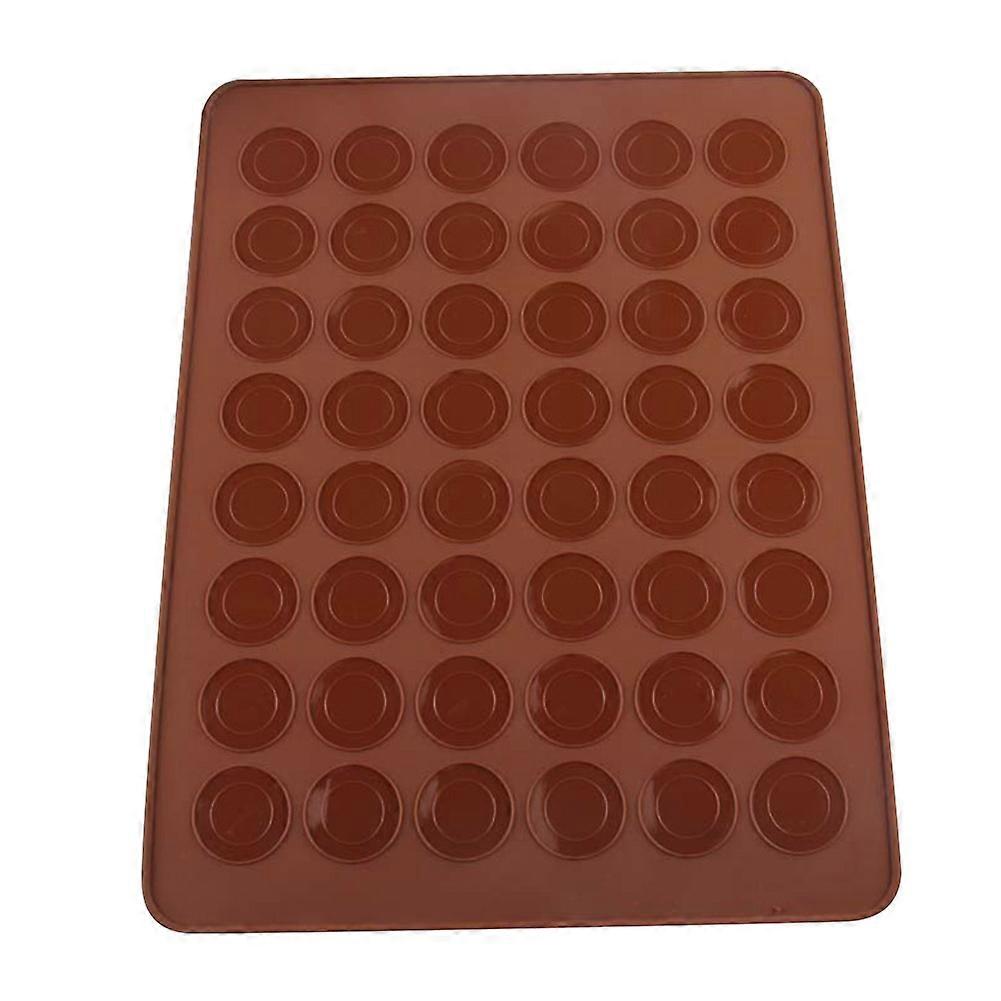Professional Macaron Cake Cookie Round Silicone Sheet Mold NOn Stick Baking Tool 48 Cavities