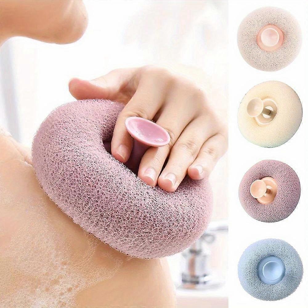 Round Handheld Bath Sponge Balls - Soft Mesh Exfoliating Shower Body Scrubber Cleaner - Bathroom Accessories Pack