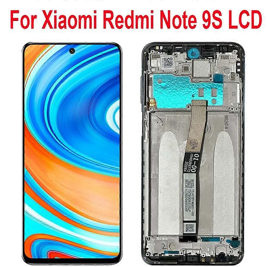 Tib 6.67" For Xiaomi Redmi Note 9s Lcd Display Touch Screen Sensor Digiziter Assembly Replace For Redmi Note 9s M2003j6a1g Display